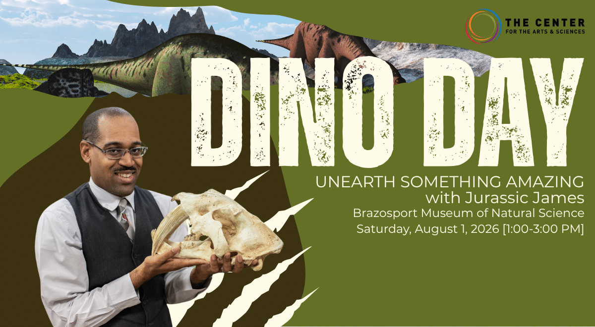Join Jurassic James at Dino Day in Brazosport Museum of Natural Science!